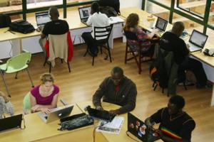 Innovator working at iHub space
