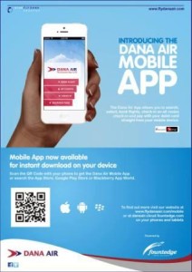 Nigerian Airline Dana Air Launches The FlyDana Mobile App To Improve Passengers Travel Experience