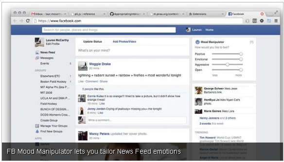Manipulate Emotions on Facebook with New Google Chrome Plug-in